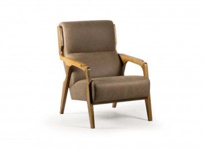 Design gray armchair living room upholstery leather luxury seat upholstered furniture
